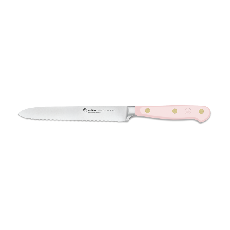 Wüsthof Classic Pink 5" Serrated Utility Knife