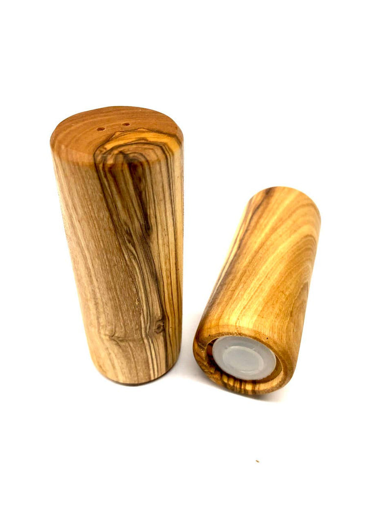 olivenholz-erleben - Set of 2 TURM salt and pepper shakers made of olive wood