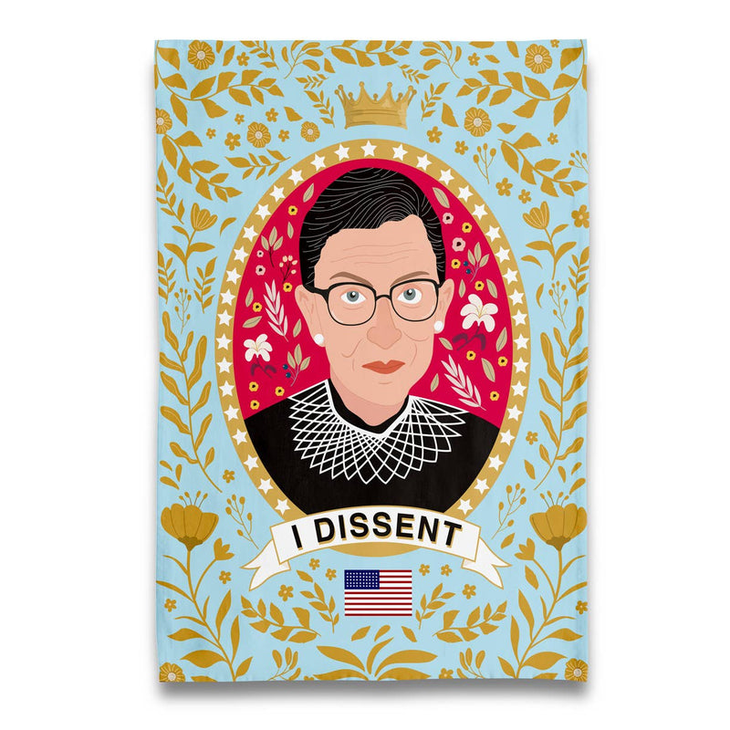 Naked Decor - RBG Ruth Bader Ginsburg I Dissent Tea Towel