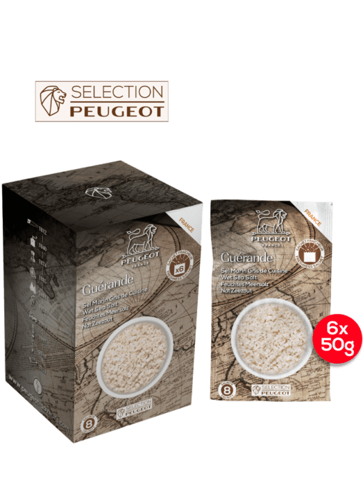 Wet Salt 300g from Guerande - France. Box of 6 x 50g sachets