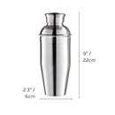 OGGI Cocktail Shaker, 750ml (26oz). Stainless steel.