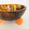 Gibb & Daan - Hand Poured Resin Salad Serving Bowl - Gorgeous Orange Legs