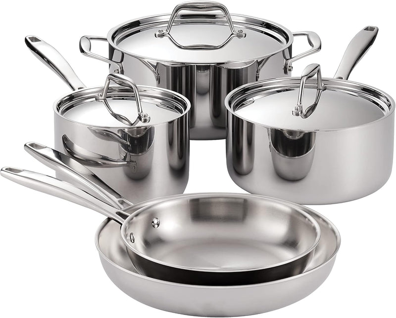 Tramontina Tri-Ply Stainless 8 PC Cookware Set