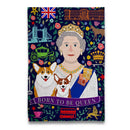 Naked Decor - Born to Be Queen with Corgi - England UK Tea Towel