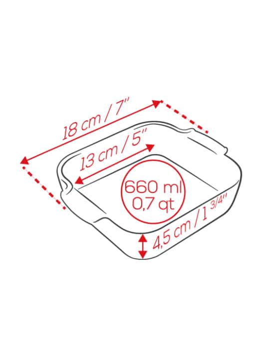 Peugeot Appolia Square Ceramic Oven Dish