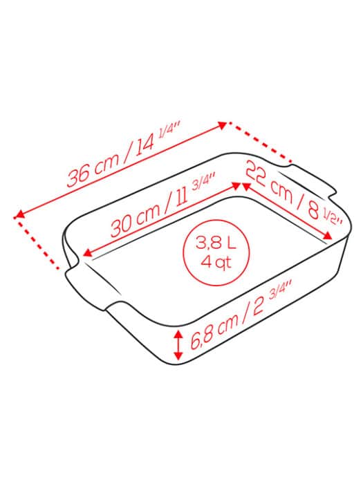 Peugeot Appolia Rectangular Ceramic Oven Dish