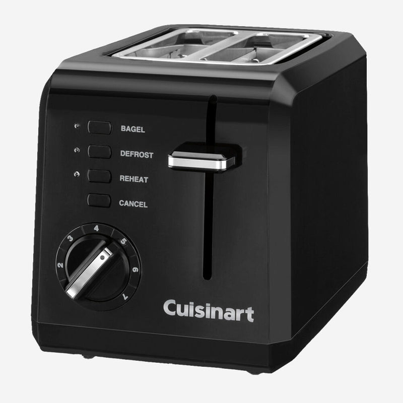 CU 2-Slice Compact Toaster - Black