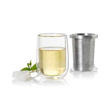 AdHoc Tea Glass w/ SS infuser