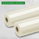 CU 2-PACK 11" BIODEGRADABLE VACUUM BAG ROLLS - NEW