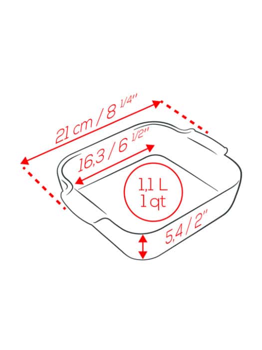 Peugeot Appolia Square Ceramic Oven Dish