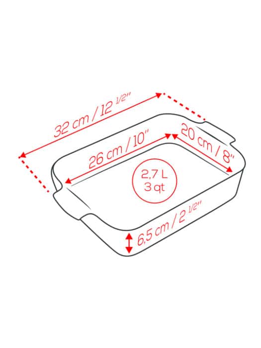 Peugeot Appolia Rectangular Ceramic Oven Dish