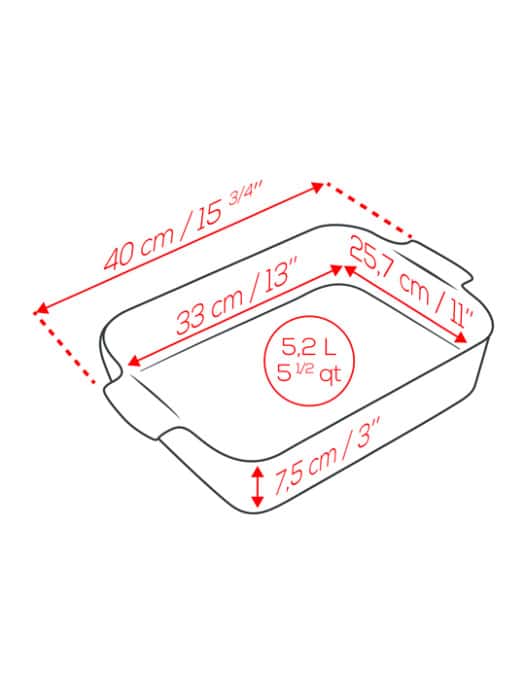 Peugeot Appolia Rectangular Ceramic Oven Dish