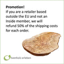 olivenholz-erleben - Natural cut cutting board 50 cm olive wood