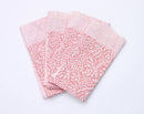 Rozablue - Handmade cotton Napkin Floral Coral